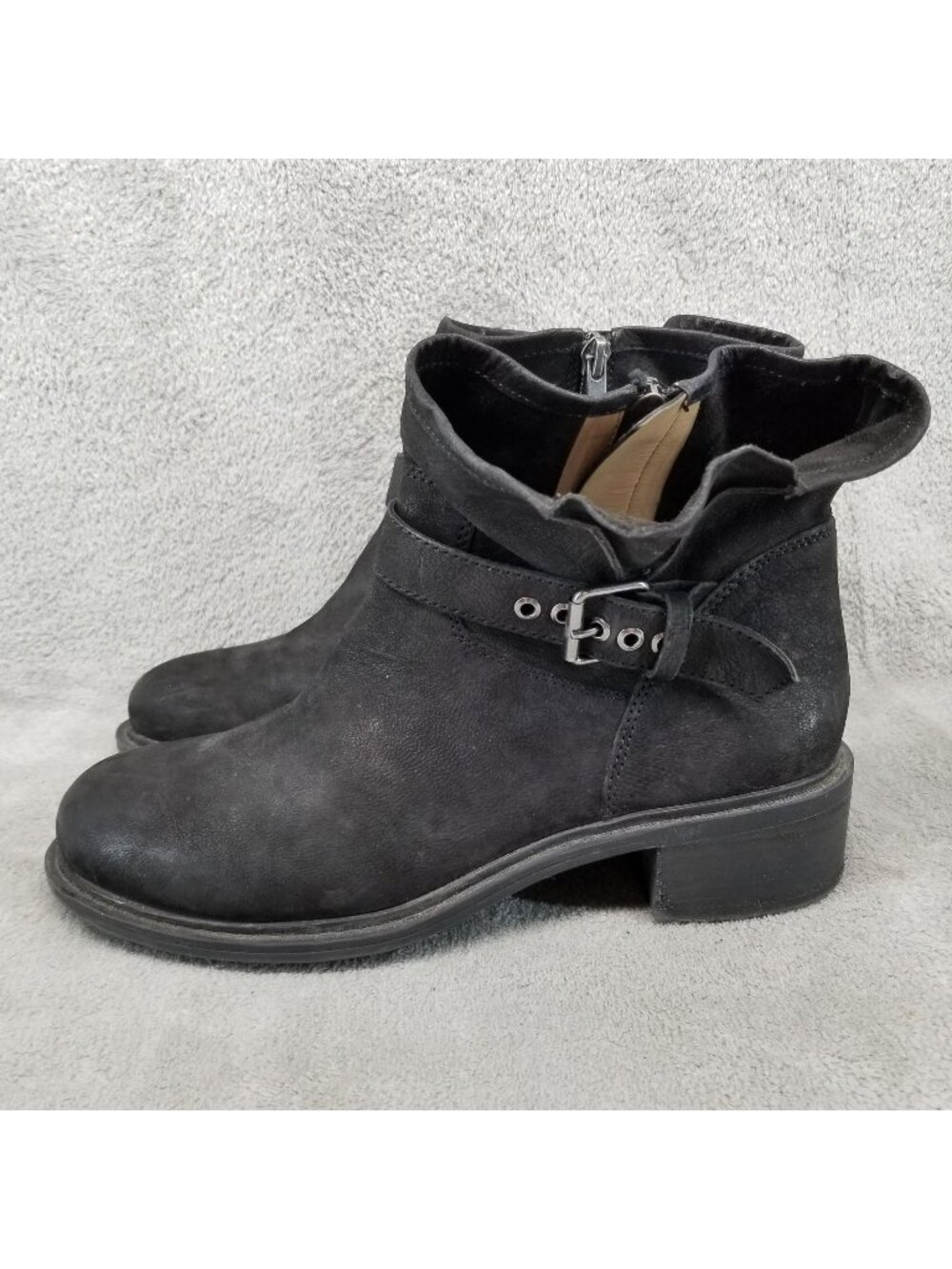Banana Republic Shoes Womens Size 7.5 Black Leather Maddox Boots *Read*